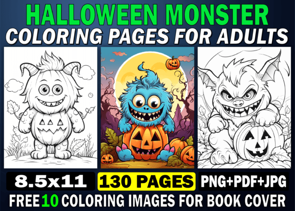 130 Halloween Monster Coloring Pages KDP: A Practical Resource for Self-Publishers