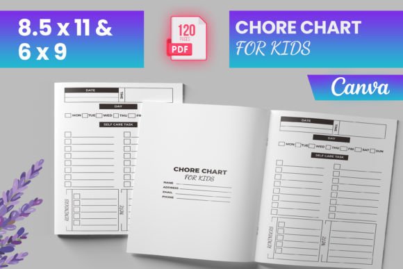 Build Better Habits with a Chore Chart for Kids for Canva KDP