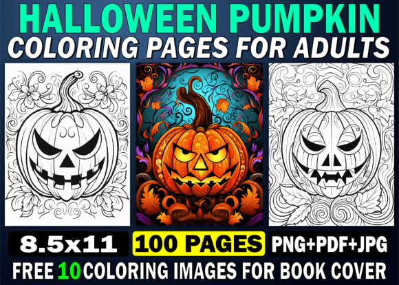 Crafting a Unique KDP Interior with Adults Halloween Pumpkin Coloring Pages