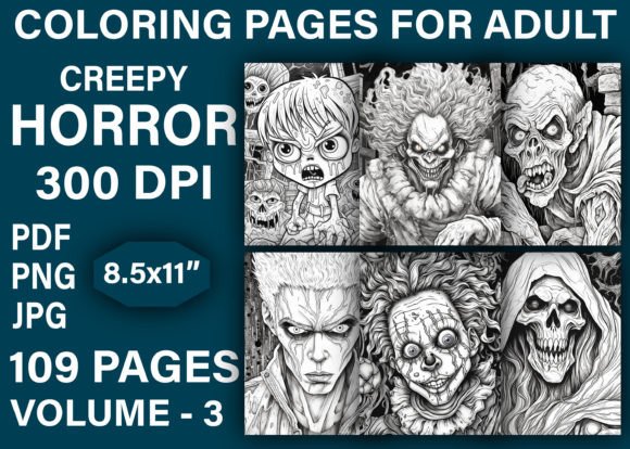 Creepy Horror Gothic Coloring Book: A Complete Toolkit for Adult Coloring, KDP Publishing, and Creative Business