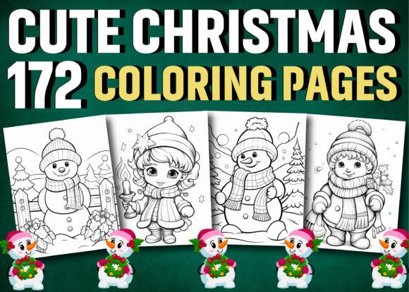 Cute Christmas Coloring Pages for Creative Fun & KDP
