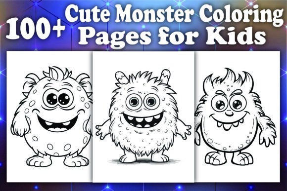 Cute Monster Coloring Pages for Kids