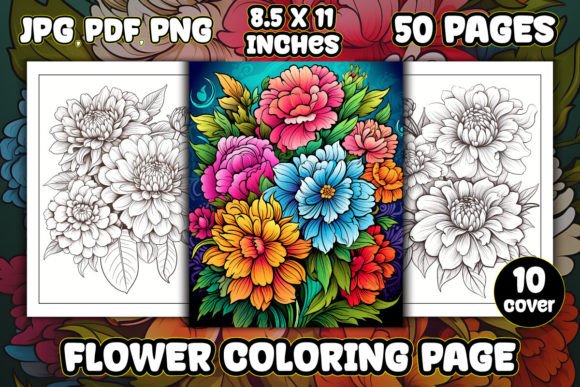 Flower Coloring Pages for Adults: A Strategic Resource for Creative and Commercial Goals