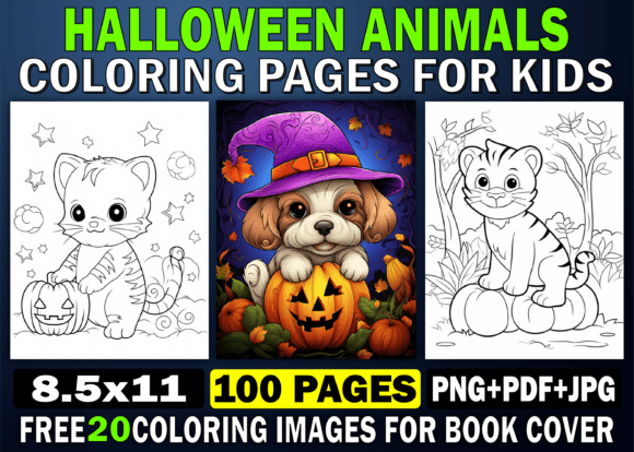 Halloween Animals Coloring Pages for KDP: Build a Profitable Low-Content Book Business This Season