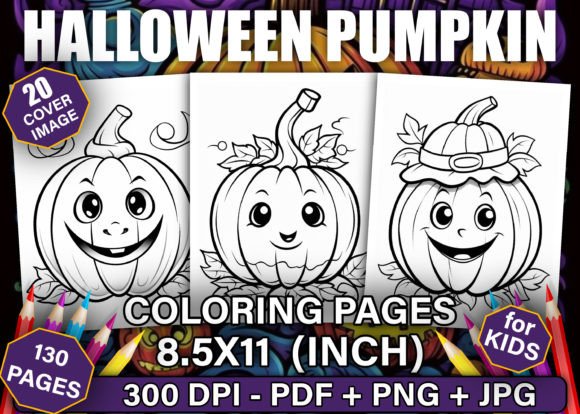 Halloween Pumpkin Coloring Pages for Kid