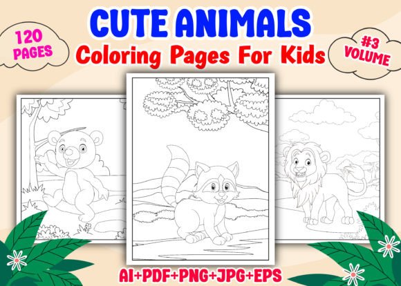 How to Use 120 Cute Animals Coloring Pages for Kids to Build a Consistent KDP Interior