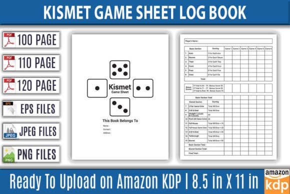 Kismet Game Sheet Log Book KDP Interior: A Comprehensive Guide for Amazon KDP Authors