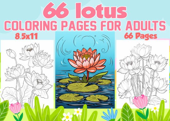 Lotus Coloring Pages for Adults - KDP: A Creative and Practical Resource for Your Kindle Book