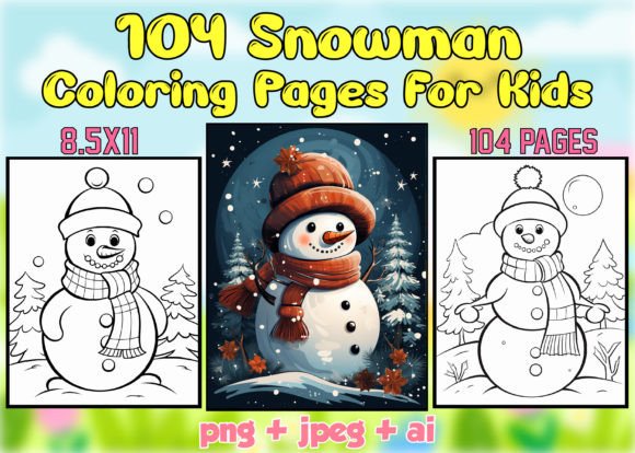 Snowman Coloring Pages for Kids - KDP: A Creative and Profitable Opportunity for Entrepreneurs