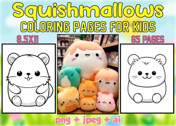 Squishmallows Coloring Pages for Kids