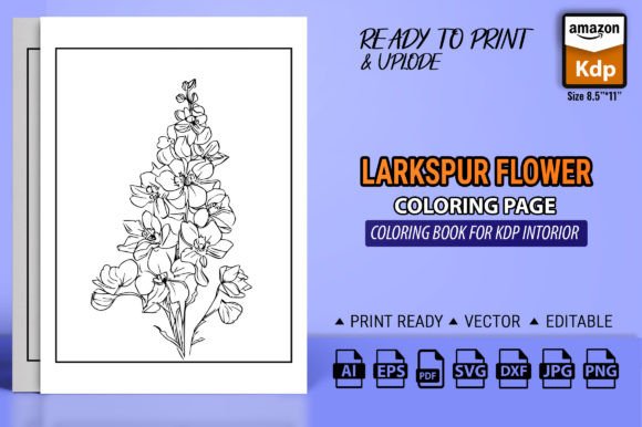 The Black July Birth Flower Larkspur Tattoo: Meaning, Design, and Creative Uses for Coloring Books and Craft Projects